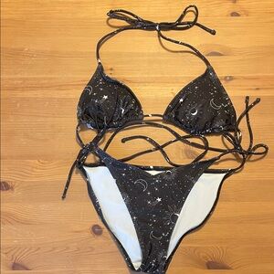 Black Starry Bikini Set